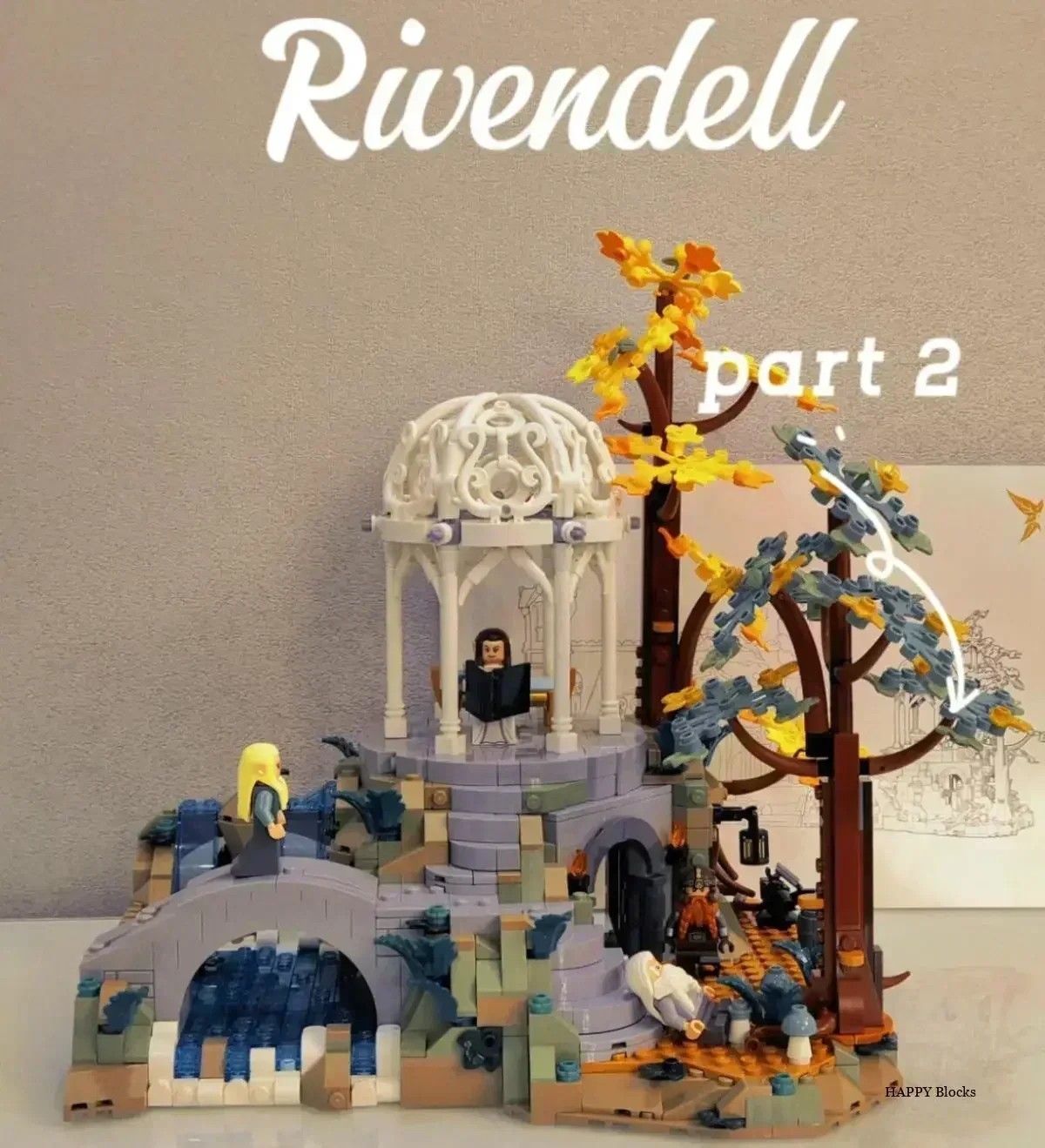 New In Creative Expert Icons Movie Lorded of Rings Rivendell Castle Model Building Blocks Brick 10316 Street View Toys 6167Pcs