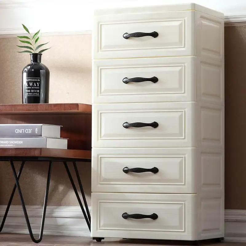 

Европейский стиль, утолщенный пластиковый шкаф-органайзер с выдвижными ящиками для детской одежды, для спальни