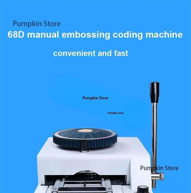 PVC Manual Surface Embossing Machine VIP Membership Card Typewriter Multifunction Convex Code Printer Coding Machine