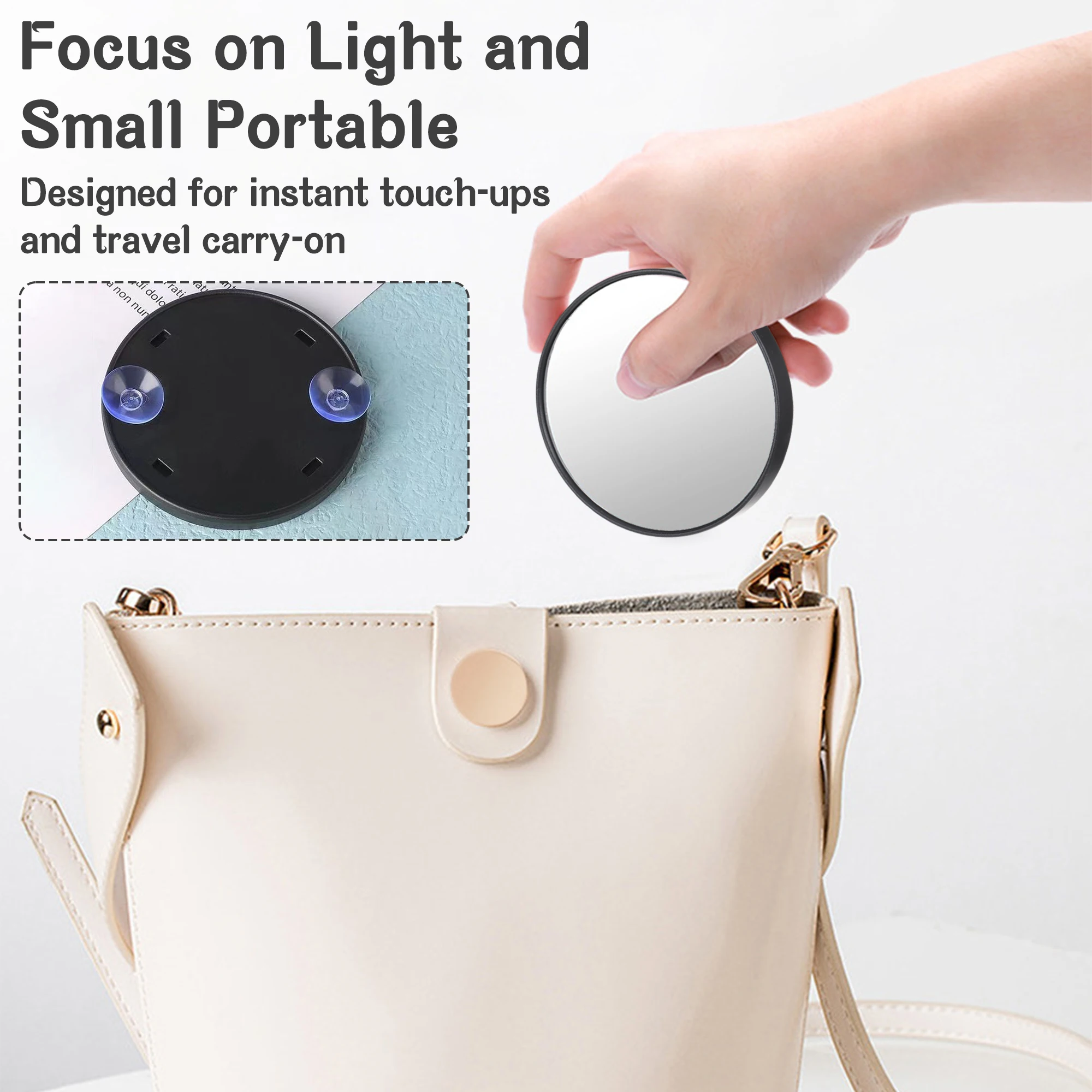 

Portable Makeup Mirror Beauty Anywhere Anytime 30x Magnifying Mirror Magnifying Makeup Mirror