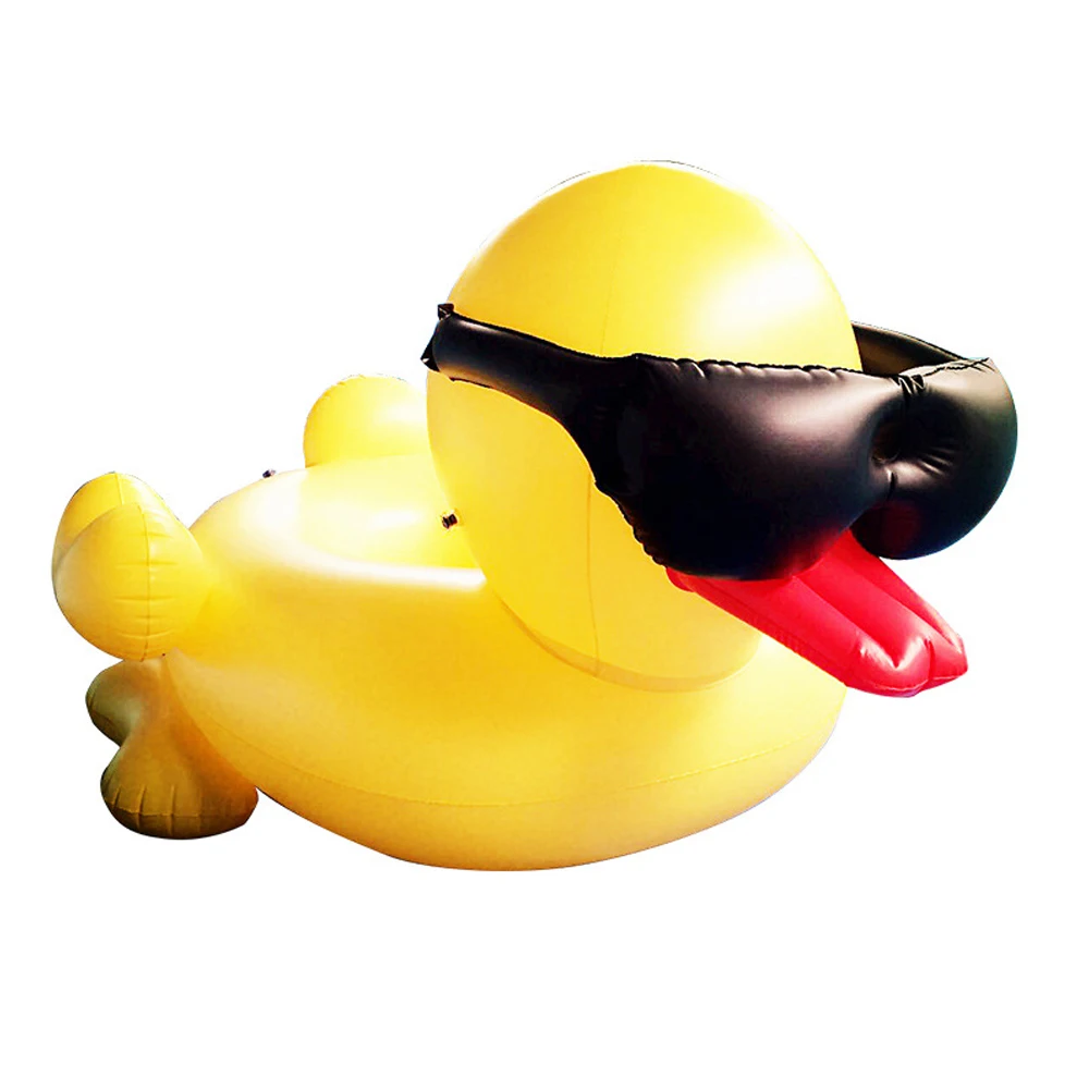 

PVC Inflatable Duck Float Custom Adult Summer Water Fun Pool Toy