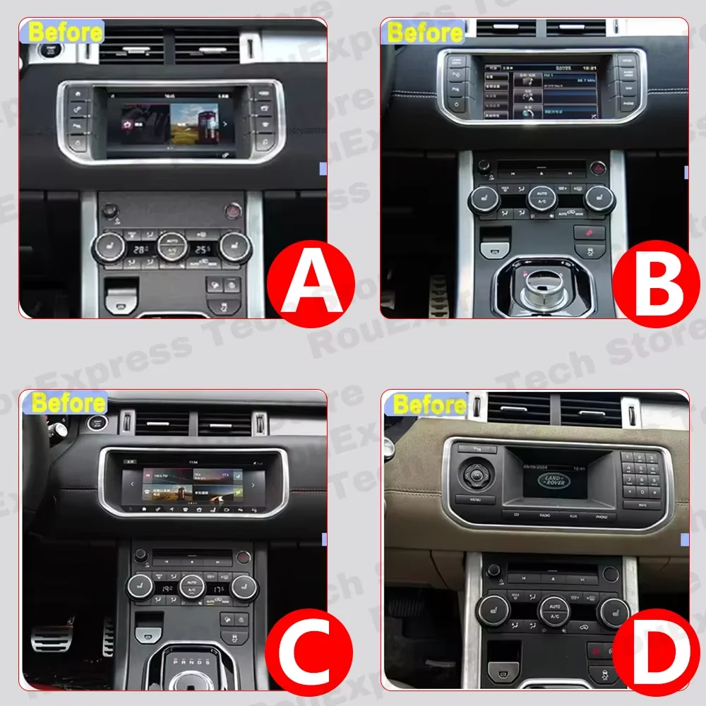 12.3'' Carplay Android 16 For Range Rover Evoque 2012 2013 2014 20115 -2018 Car Radio Multimedia Player Navigation GPS No 2Din