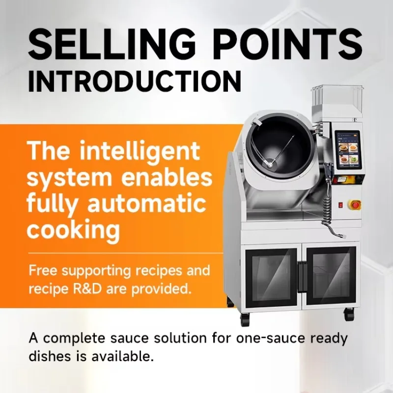 Multifunctional Smart Cooking Robot Restaurant Kitchens Automatic Stir Fry System 0-1kg Batch Intelligent Commercial Solution