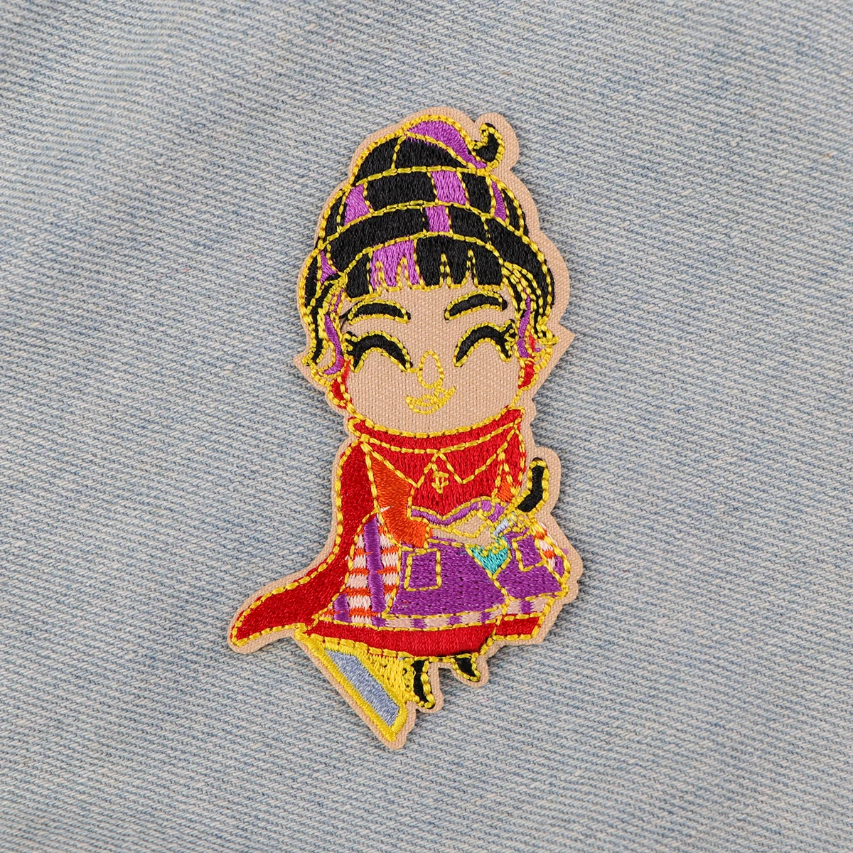 แม่มดฮาโลวีน Patch เย็บปักถักร้อยการ์ตูนตลกอะนิเมะปักโลโก้อุปกรณ์เสื้อผ้าสติกเกอร์แพทช์ของขวัญเสื้อผ้าสําหรับเด็ก