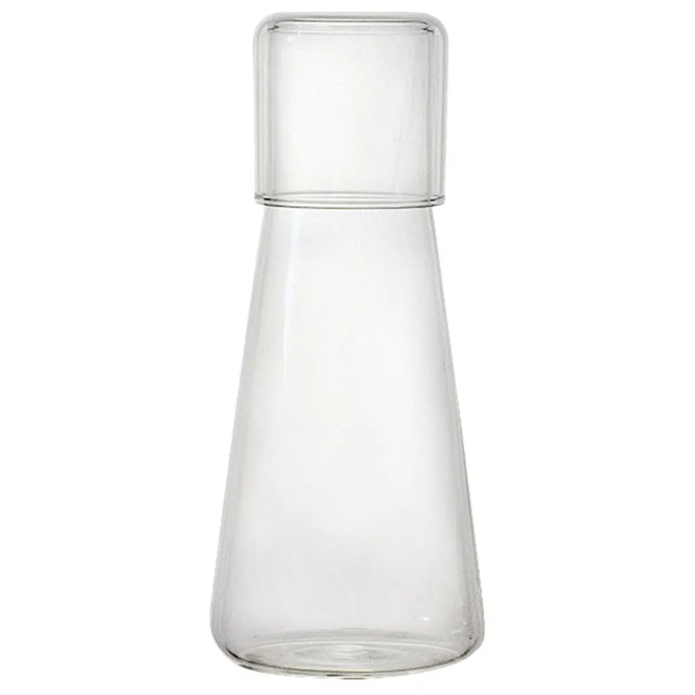 

1Set Transparent Glass Water Carafe with Cup Ideal for Home Restaurant Bars Nightclubs Wedding Parties Elegant Gift