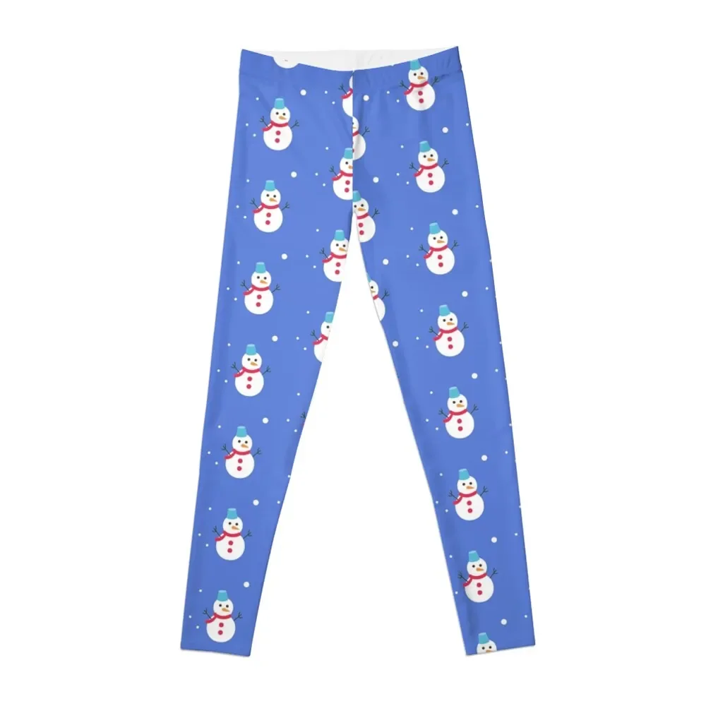 

Blue and Red Snowman Outdoor Inspired Christmas Pattern Leggings Golf wear gym's sportswear workout clothes for Womens Leggings
