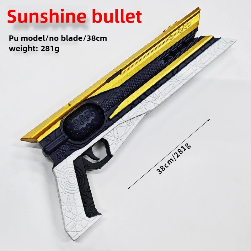 40cm/15.75in Peryferia do gier Ace of Heart Revolver COSPlay Halloween Model miecza Rekwizyt PU Symulacja Chłopięcy pistolet Zabawka Ozdoba na biurko