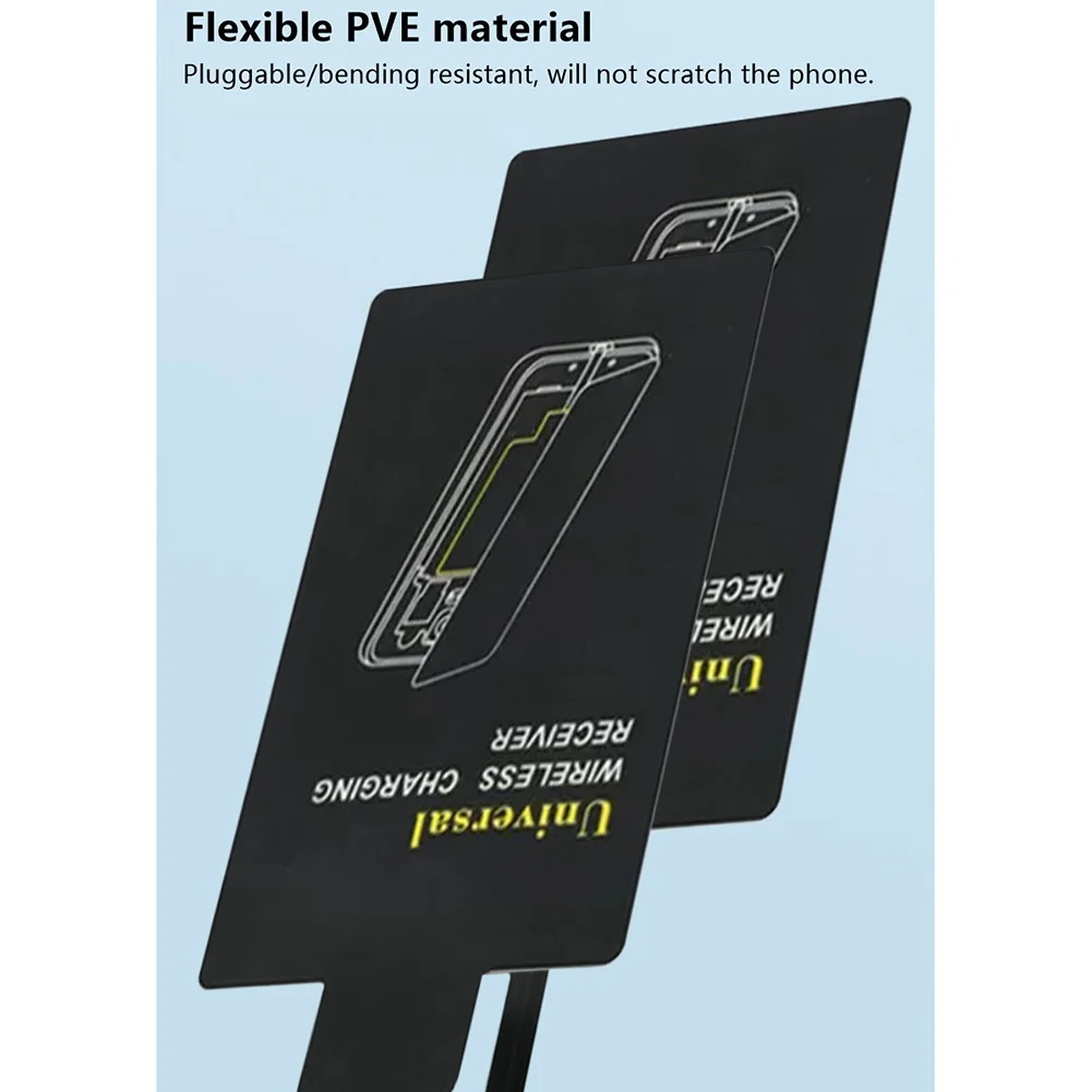 Receptor de carga inalámbrica liviano Adaptador de cargador inalámbrico rápido universal (para micro-USB A)