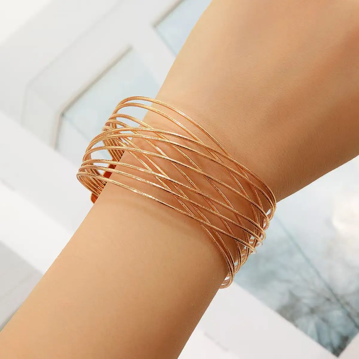 11 Bohemian Pearl Crystal Heart shaped Unlimited Logo Women's Bracelet Vintage Elegant Gold Bracelet Set New Holiday Jewelry Mul image 6