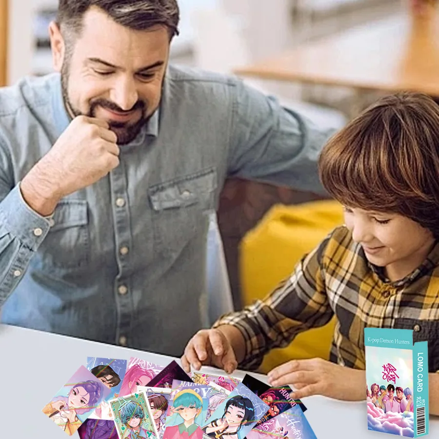 30 szt. K-POP Holograficzne Karty Zestaw dla Fanów na Prezent, Grupa Chłopięca Strzelec Anime Błyszczące Dwustronne Karty Kolekcjonerskie Flash na Urodziny