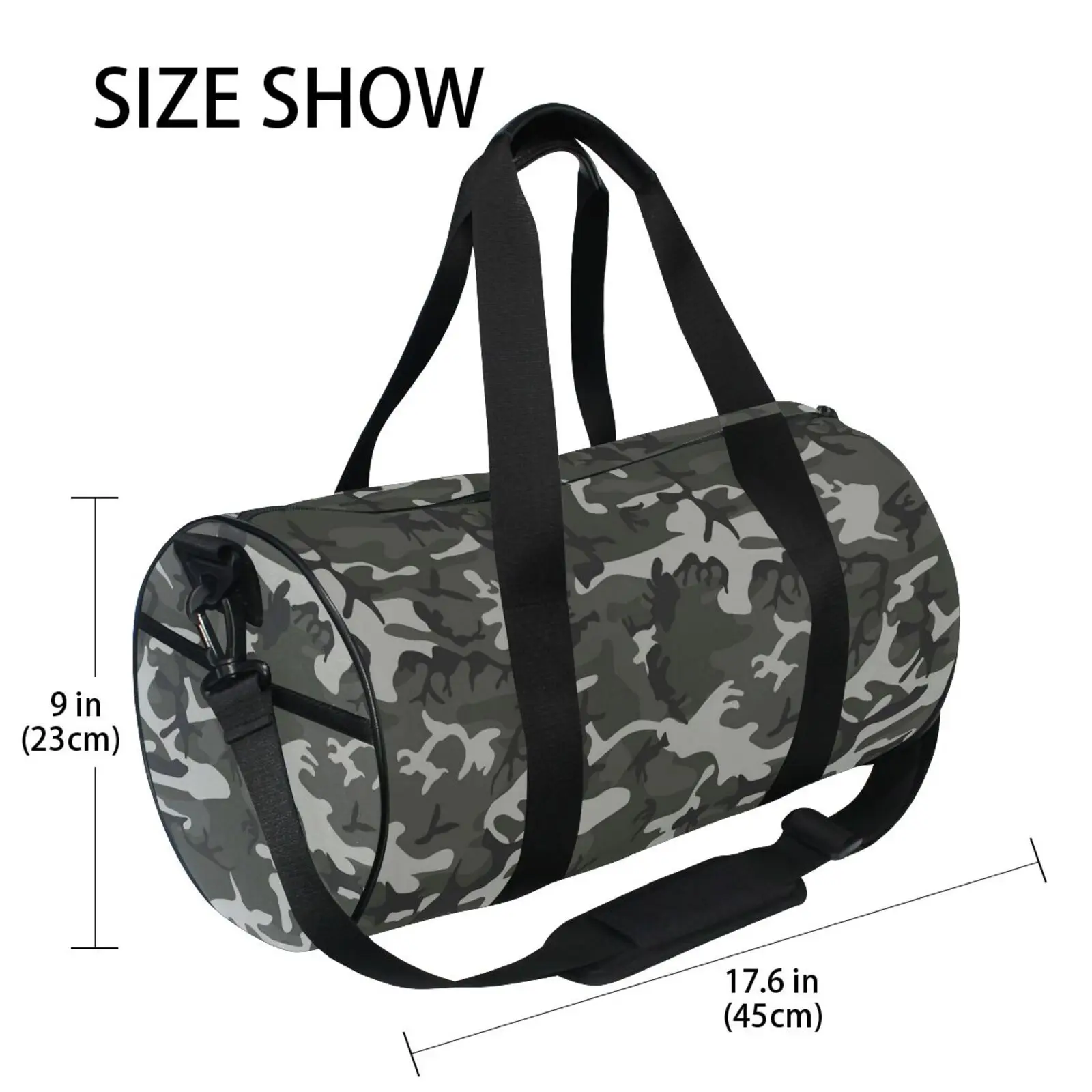 Saco de ginástica de impressão de camuflagem para homens e mulheres, saco de treinamento fitness, mochila de viagem ao ar livre, bolsa de esportes para ioga, 2024