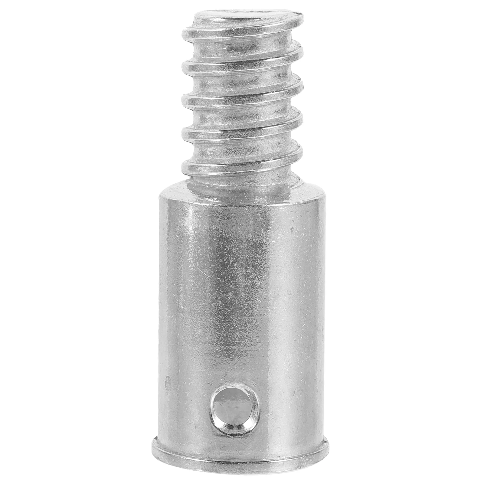 

Broom Handle Threaded End Pole Adapter for Mop Tips Replacement Extension Push Silver Iron