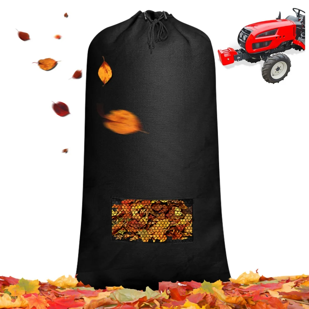 Lawn Tractor Leaf Bag Oxford Cloth Grass Catcher Bag Garden Leaf Collecting Tool Large Capacity Storage Bag For Lawn Mowers