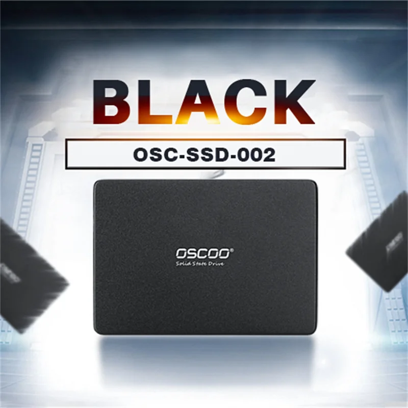 Disco duro OSCOO negro 2,5 pulgadas SATA SSD HDD unidad interna de estado sólido disco duro SSD para ordenador portátil de escritorio 120GB 240GB