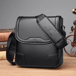 Kangaroo Luxury Brand Vintage Men Messenger Bag For Men Leather Business Brown Black Casual Shoulder Bag Male Crossbody Side Bag