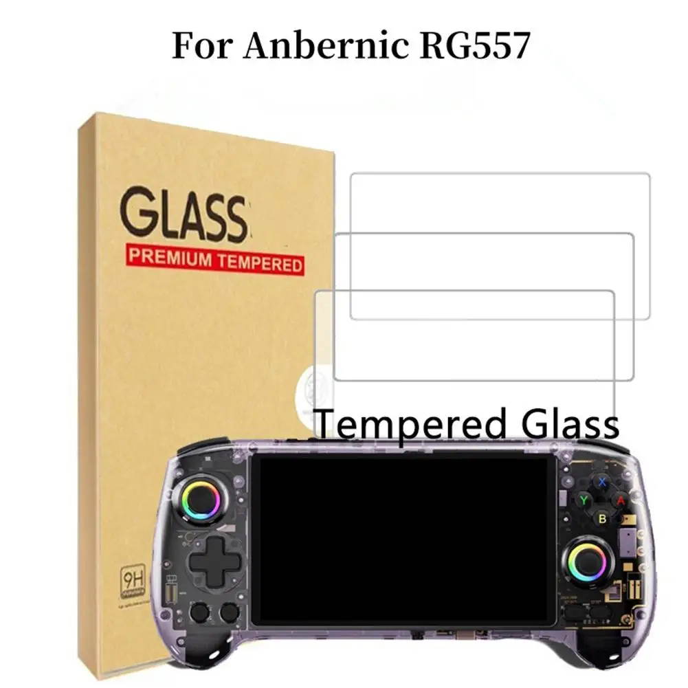 For Anbernick RG557 Game Console Film Handheld Tempered Film 9H Anti-scratch Protection Game Accessories