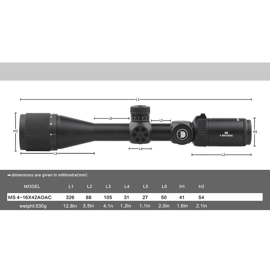 Imagem -02 - Discovery-spring Riflescope para a Caça Scope Shockproof Vermelho e Verde hd Iluminação Vidro Gravado Visão Retículo 416x42aoac