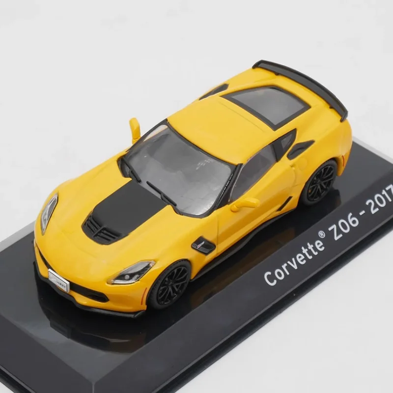 Ixo Diecast 1:43 Scale Corvette Z06 2017 Alloy Car Model Collection Souvenir Display Ornaments Vehicle Toy