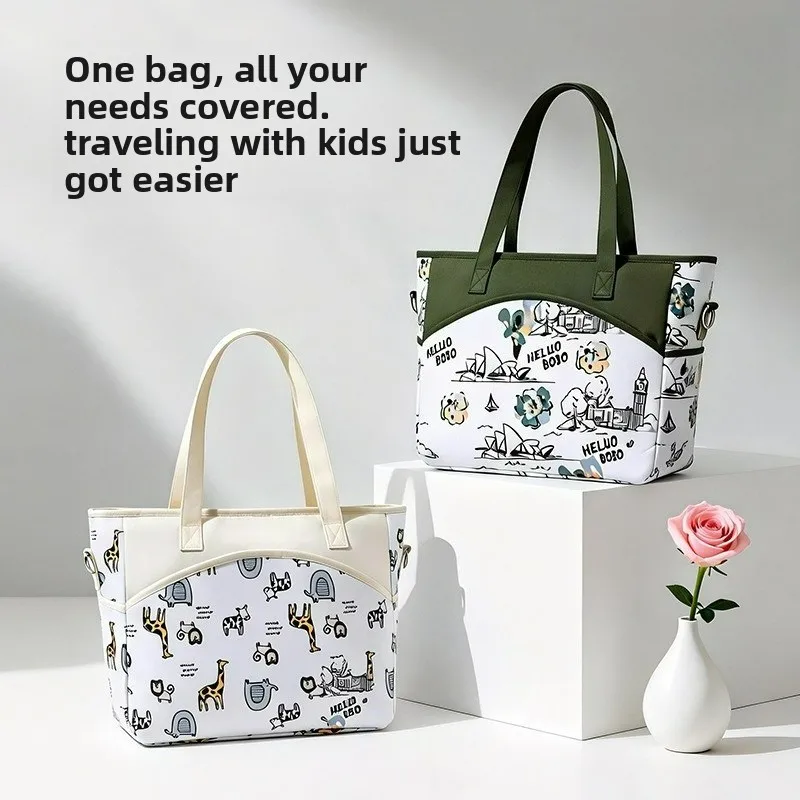

New Mommy Large Capacity Travel Independent Milk Storage Bag Portable Maternity Handheld Tote Bag
