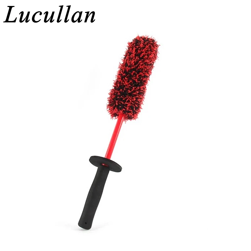 

Lucullan Ultimate Microfiber Wheel Brush - Premium 17 Inch Gentle Down to The Depth Rims Cleaner Tools