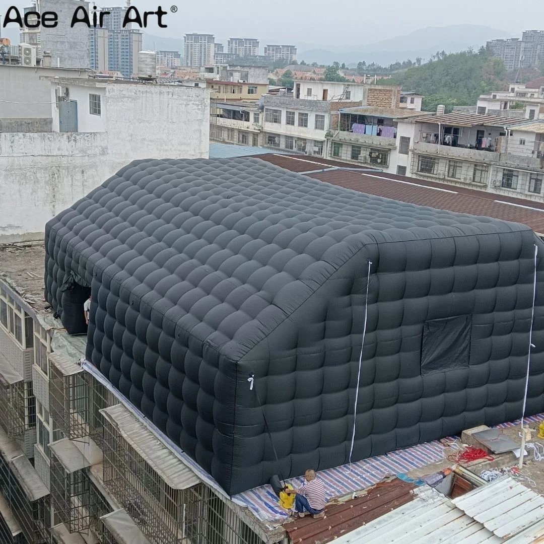 Barraca inflável da boate, grande barraca inflável da festa da propaganda do diodo emissor de luz exterior para DJ, eventos, atividades de casamentos e shows comerciais