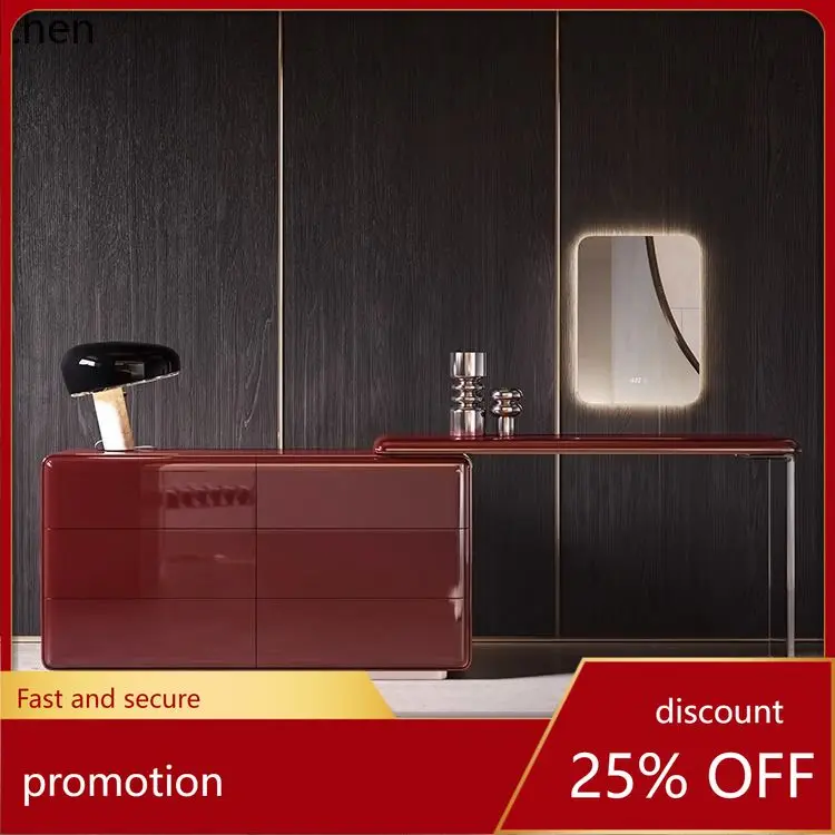ZML Dressing Table Minimalist Extendable Dressing Integrated Makeup Table Set