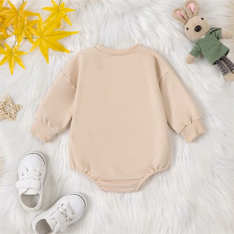 Neugeborene Ostern Baby kleidung Hasen schwanz Stram pler Kaninchen Rundhals ausschnitt Sweatshirt Mädchen Jungen Sommer Outfits 0 3 18 Monate