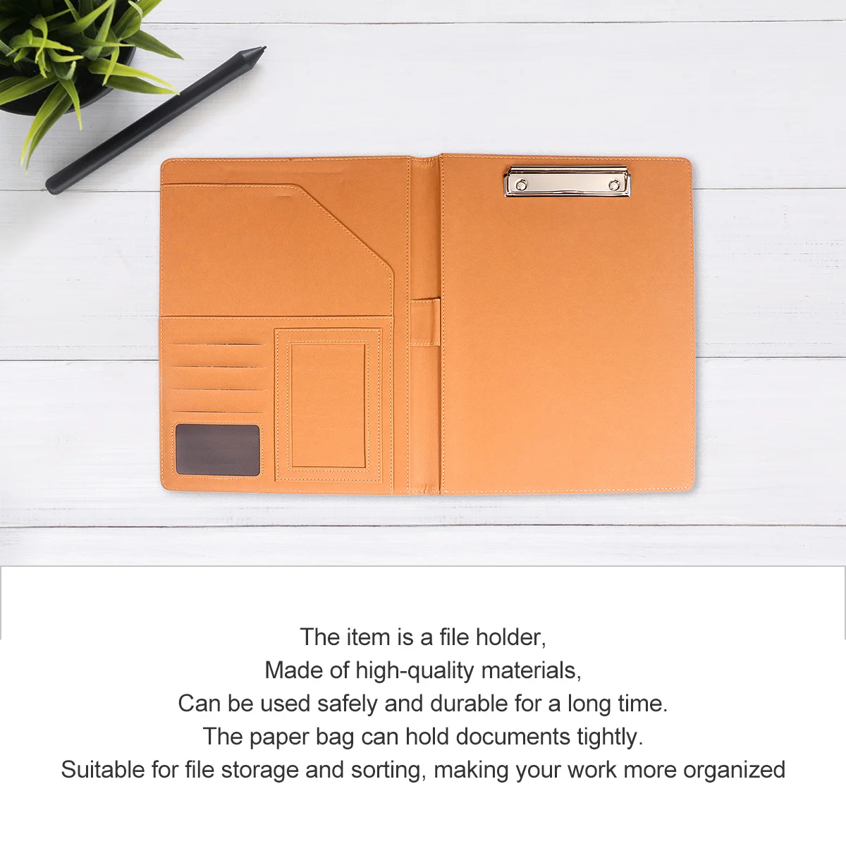 

1Pcs Office Business Document Folder A4 Waterproof Oil Resistant Portable File Folder Document