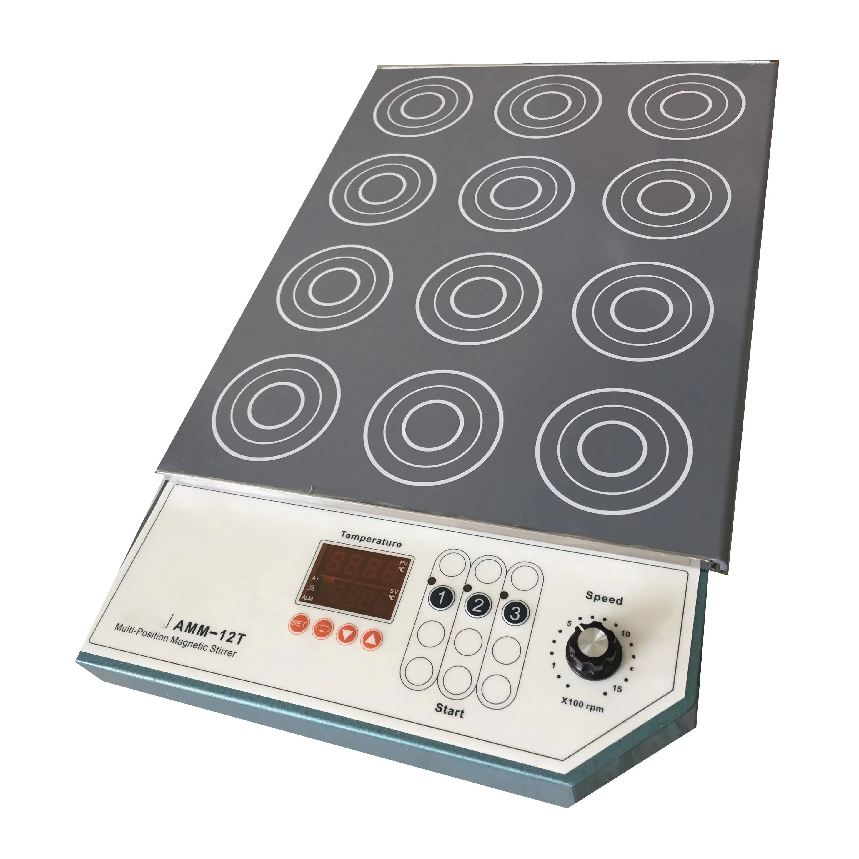 AMM-6T/9T/12T Laboratory  Multi Position Magnetic Stirrer