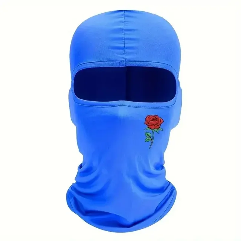 Masque de ski imprimé rose pour hommes et femmes, cagoule, masque facial Shiesty, 1 pièce