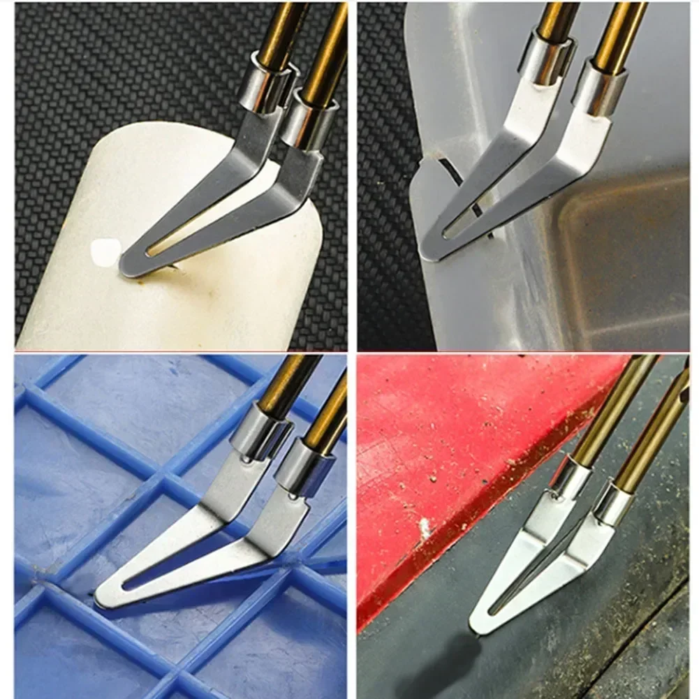 2/5pcs Smooth Head For Plastic Welding Tool Soldering Repair Iron Smooth Head For Weld PP Plastic Barrels Car Bumpers