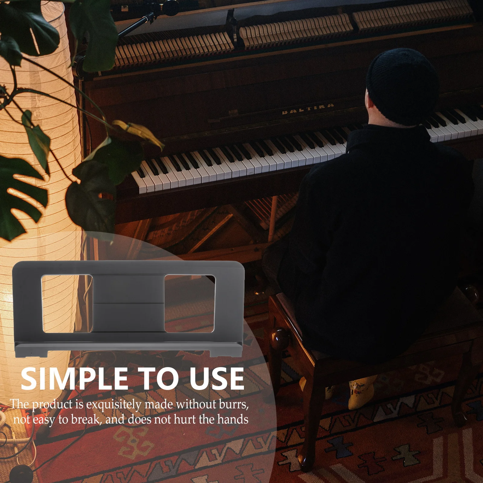 

Electronic Piano Sheet Stand Durable ABS Material Compact Design Suitable for Music Practice Music Score Stand