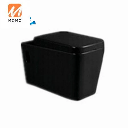 Luxury design ceramic sanitary ware bathroom black color water closet wall hung toilet