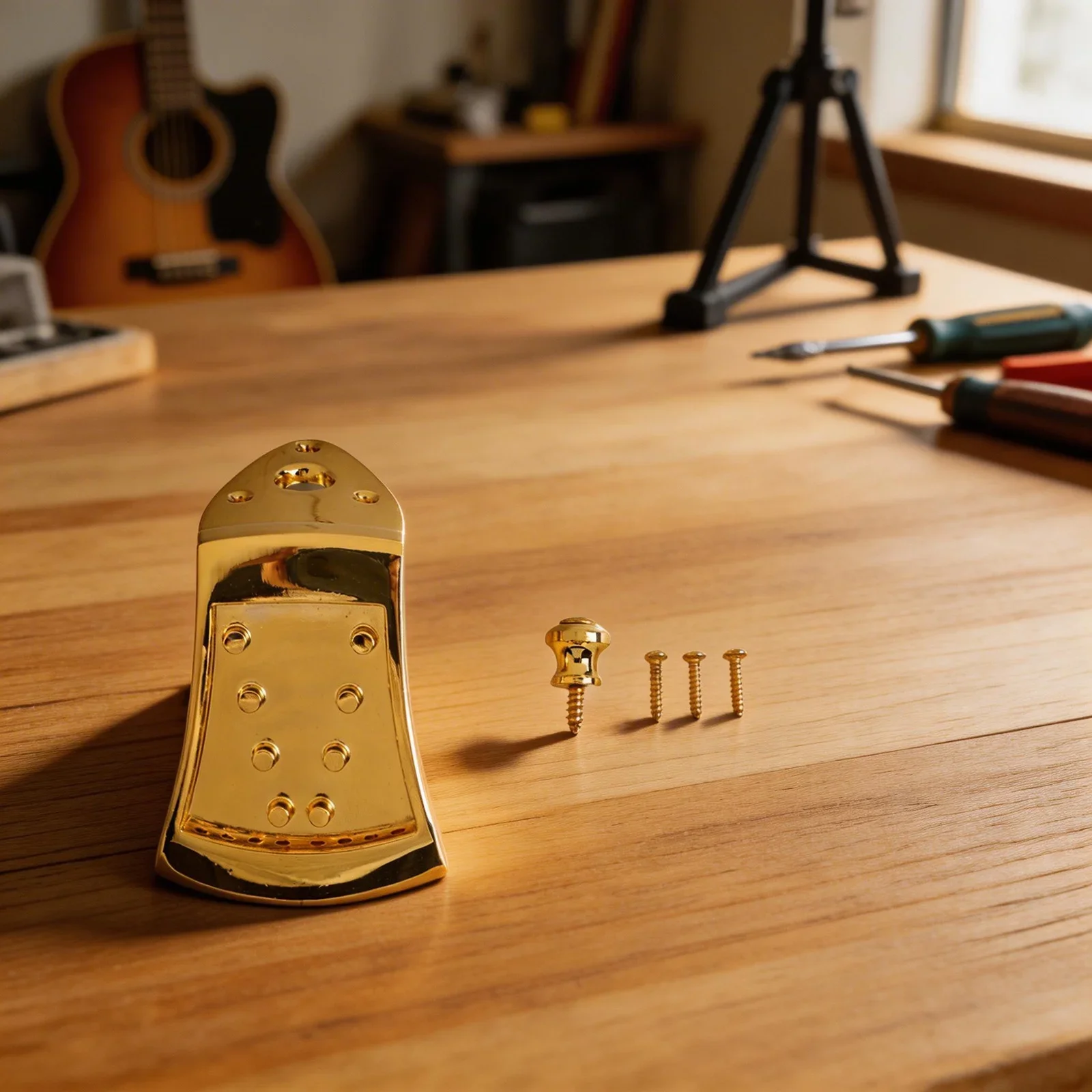 For Easy Instrument Upgrade Metal Mandolin Tailpiece Metal Mandolin Tailpiece Tailpiece Installation Robust Metal Construction