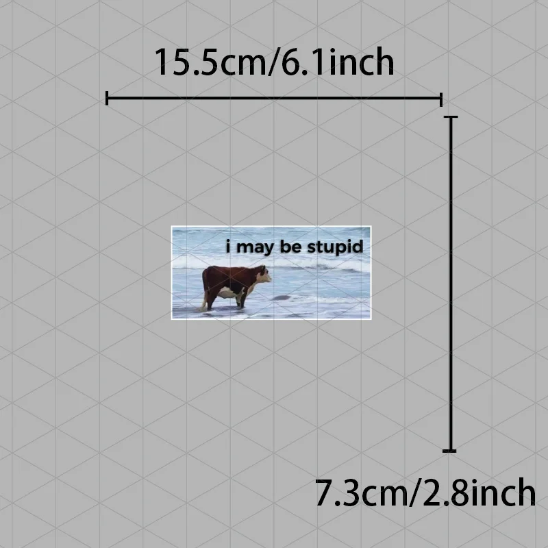 ملصقات سيارات روح الدعابة "يمكن أن أكون غبيًا" ذات طابع البنزين - ملصقات باب روح الدعابة للسيارات والشاحنات والشاحنات والشاحنات #2