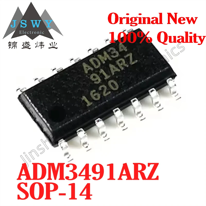 

(5/20 pieces) ADM3491ARZ SOP-14 ADM3491/Low Power RS-485/RS-422 Transceiver Chip/New Original Spot Electronics