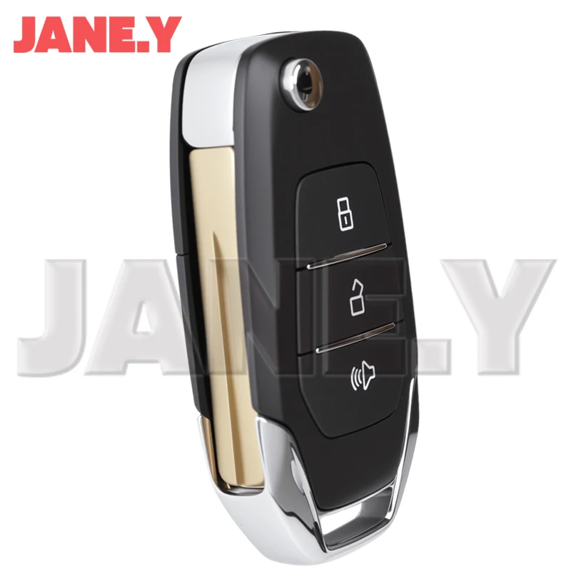 433Mhz Original Smart Car Remote Keys Fob For Maxus T60 Flip Car Keys With Logo Uncut Blade ID47 HITAG3 7961X Chip OEM 3 Buttons - Image 4