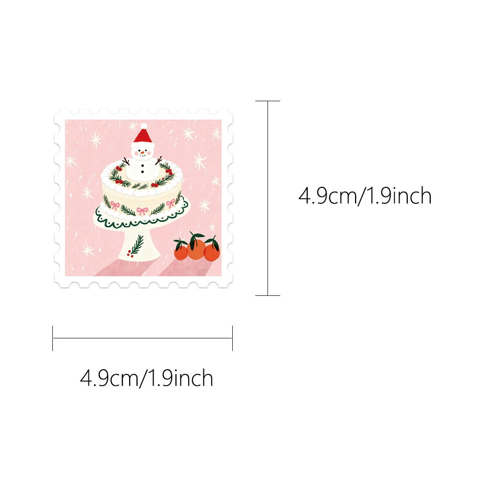 10/30/50pcs Carino Rosa Francobolli Di Natale Adesivi Del Fumetto Divertente Graffiti Adesivo FAI DA TE Laptop Chitarra Telefono Kawaii Babbo Natale Decalcomanie