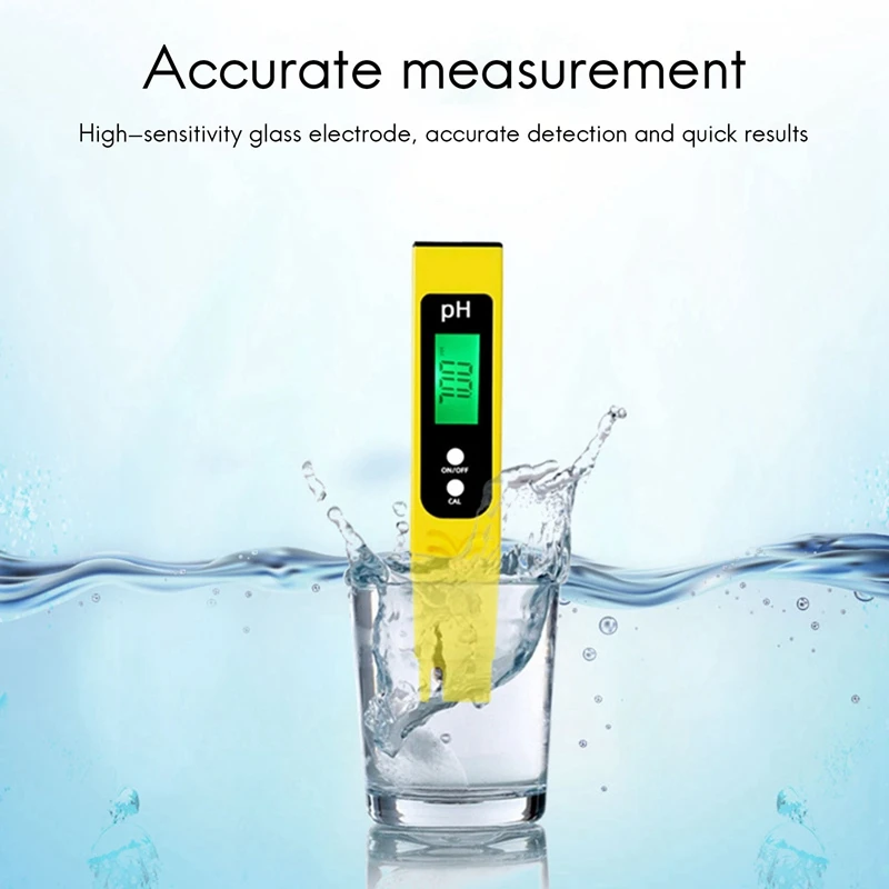 HOT SALE Digital LCD Ph Test Pen, The Accuracy Of The Tester Is 0.01, Automatic Calibration Of Aquarium Water And Wine