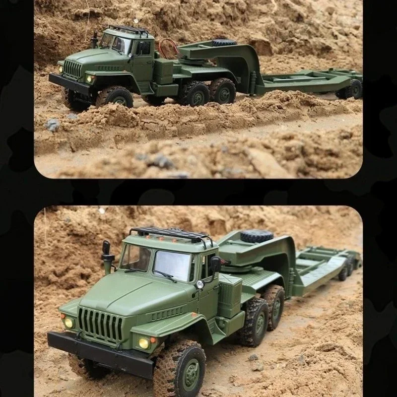 Wpl B36-3 Full Scale Military Remote Control Transport Vehicle Model Monster Car Truck 1/16 Rc Car Super Long Crawler Monster