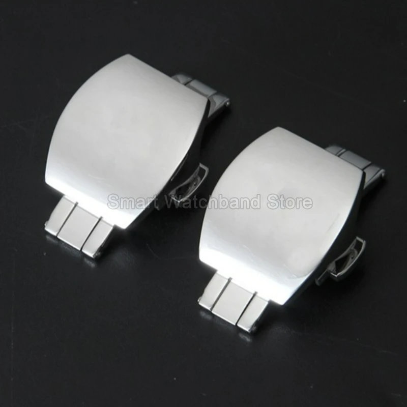 20mm for Franck Muller V45 V41 Series Silver Double Press Butterfly Clasp Watch Accessories Uniform Luster Folding Buckles