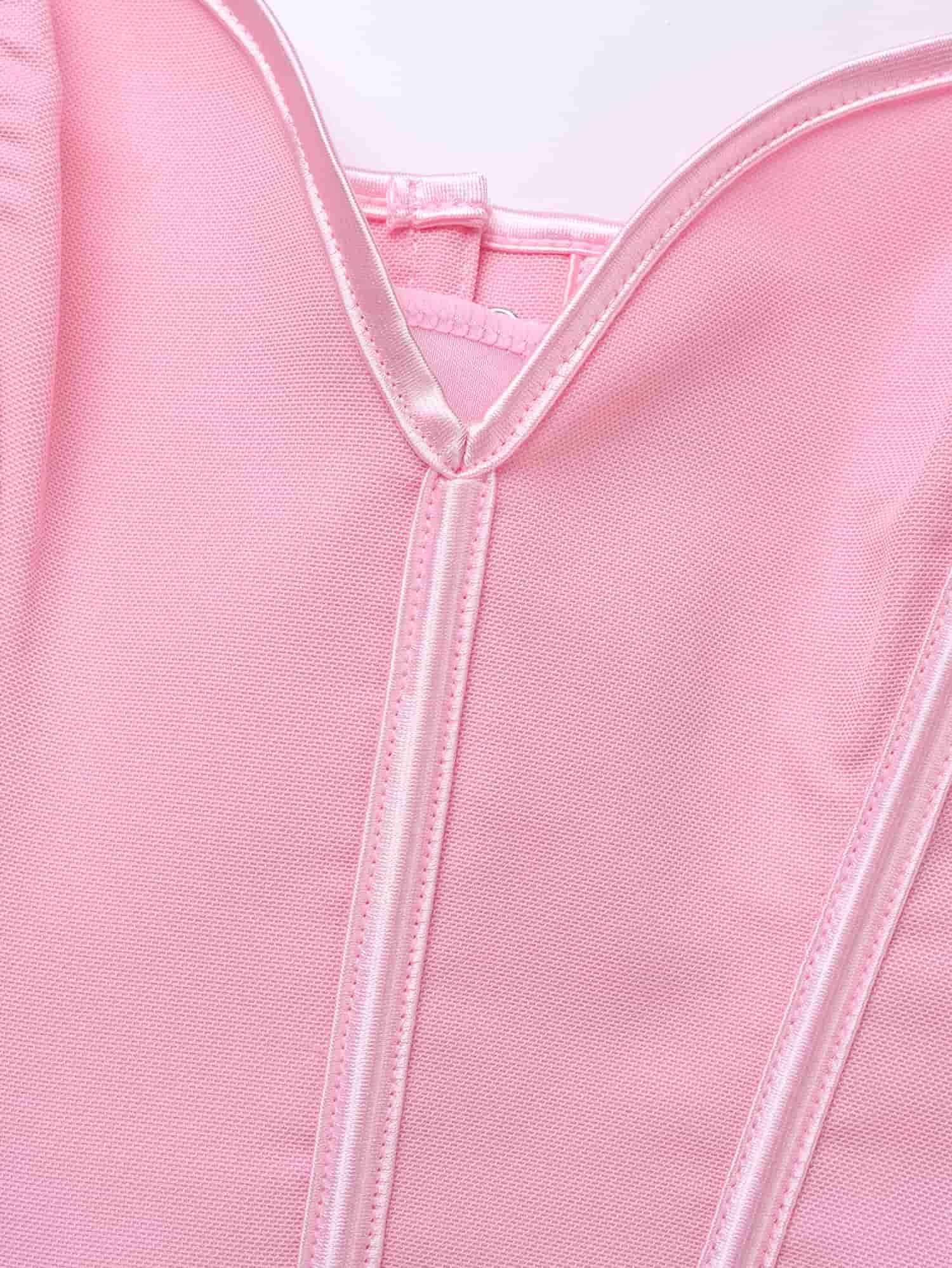 Damen trägerloses Sweetheart-Ausschnitt-Korsett-Top aus festem Webstoff mit Schnürung am Rücken, ohne Polsterung. – Detail 13