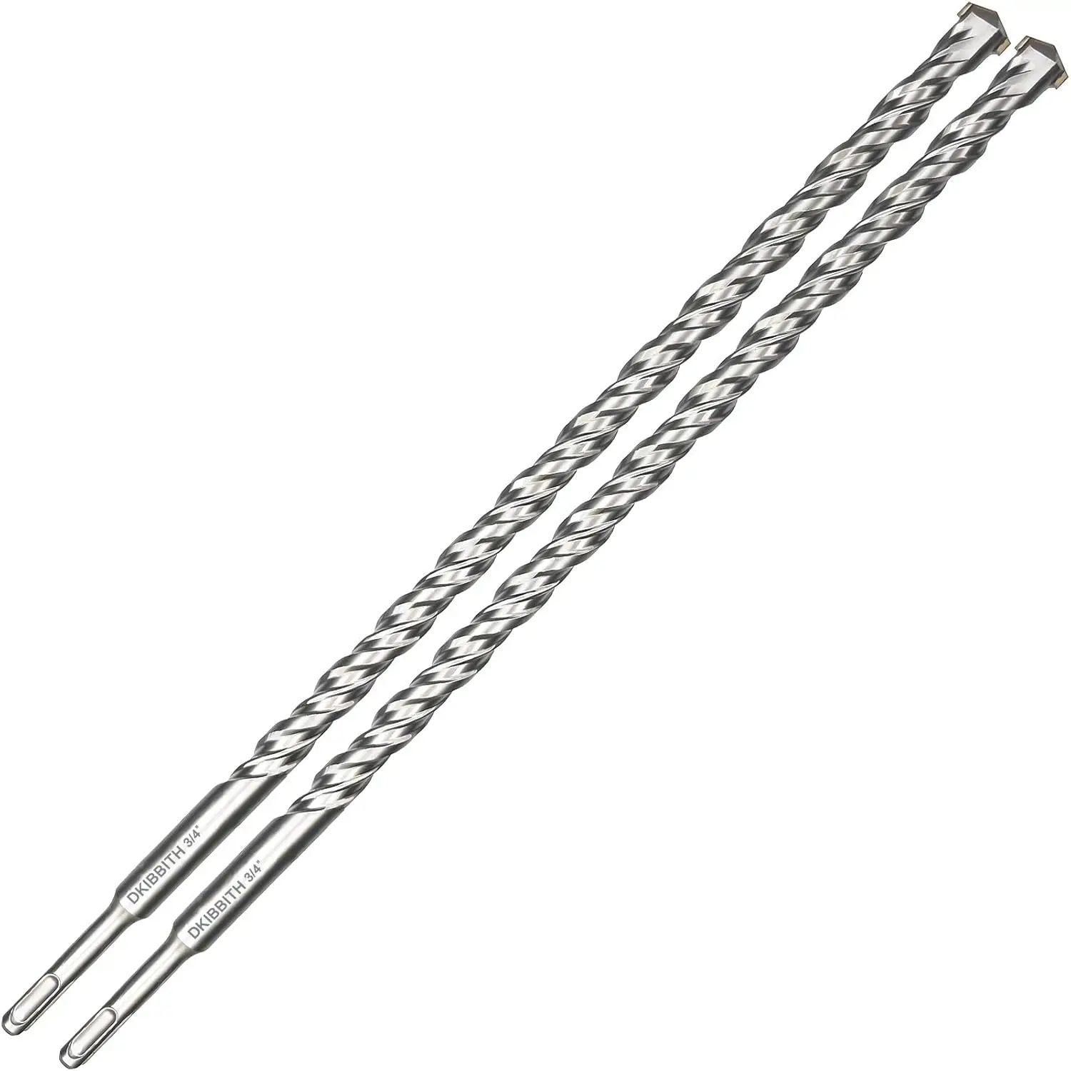 

2-Pack SDS Plus Masonry Drill Bits, 3/4 Inch x 18 Inch Long, Carbide Tipped for Concrete Brick Cement Stone Block