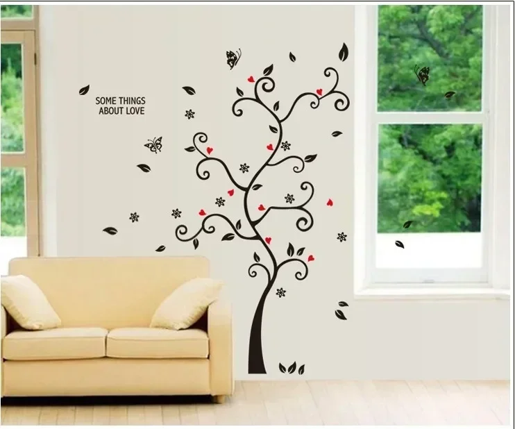 DIY Family Photo Frame Tree Wall Sticker Home Decor Living Room Bedroom Vintage Poster Wall Art Decals Home Decoration Wallpaper