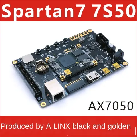 Alinx XILINX FPGA Black Gold Development Board Spartan-7 VIVADO AX7050 XC7S50FGG484 Companion video tutorial