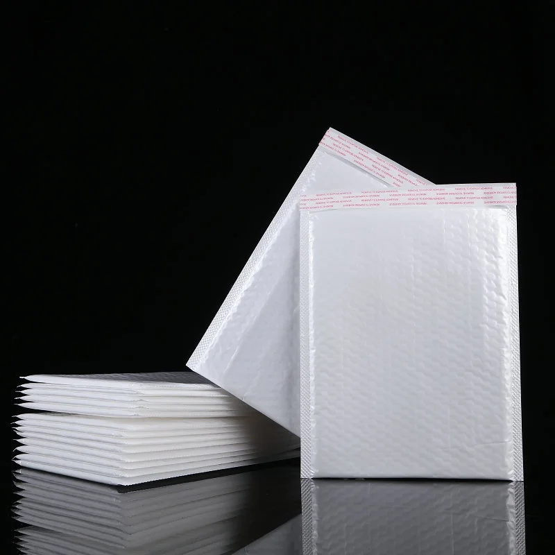 50/100pcs Pearlescent Film Bubble Bag Self Adhesive Waterproof Transport Bag With Foam Lining Used For Packaging And Mailing