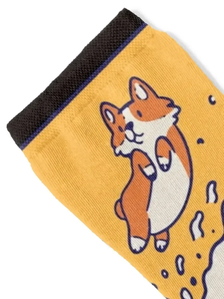 The great wave of Corgis - Cute Corgi Puppies Socks winter gifts halloween Socks Girl Men's