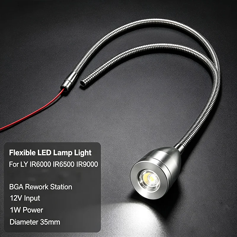 Lampe LED flexible de rechange pour station de réparation BGA, compatible avec les kits de reballage BGA LY IR6000 IR6500 IR9000, accessoire auxiliaire de réparation.