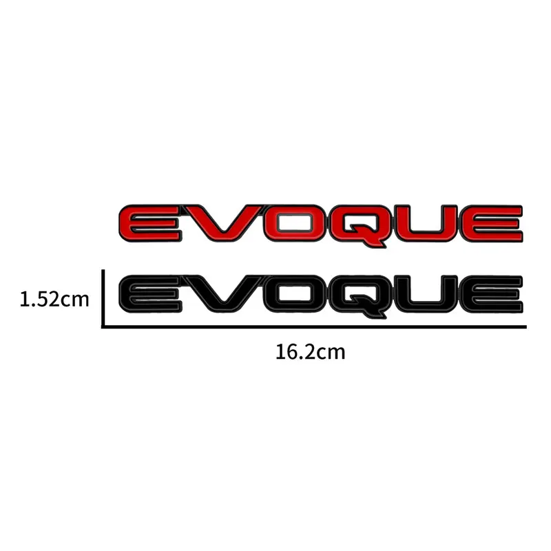 1Pcs 3D Chrome Metal EVOQUE Letter Logo Car Rear Tail Trunk Decals Emblem Badge Sticker Car Styling Auto Accessories