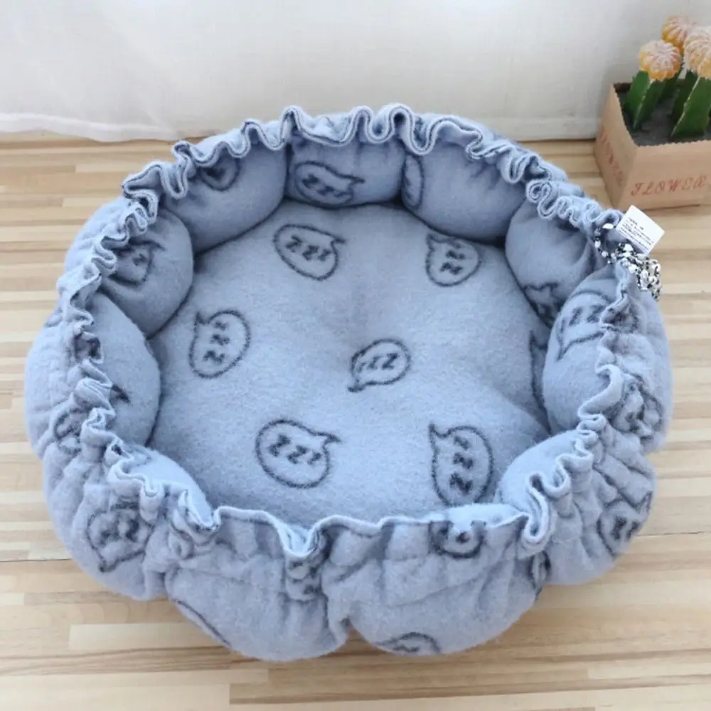 

Cat Sleep House Cloth Winter Cat Kennel Soft Warm Cat Soft Bed Round Plush Cat Pumpkin Nest Dogs